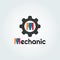 Gear mechanical icon for apps or website