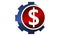 Gear Money Logo Design Template