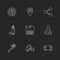 gear , navigation , share, bottle , save , floppy , download ,brush , medical , ambulance , eps icons set vector