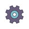 Gear related vector icon