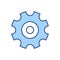 Gear related vector icon