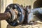 Gear of rusty hydraulic pump