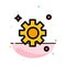 Gear, Setting, Cogs Abstract Flat Color Icon Template