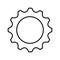 Gear setting isolated icon