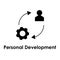 gear, settings, worker, personal development icon. One of the business collection icons for websites, web design, mobile app