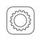 gear setup button isolated icon design