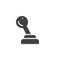 Gear shift icon vector