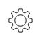 Gear vector icon. Web design icon. Gears and cogs symbol. Cog wheels icon. Cogs circle illustration. Gear wheel logo