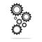 Gear wheels.Abstract techno gear wheels.cogs modern machine.Vector illustration 2