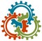 Gear wheels logo