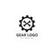Gear and wrench logo simple creative mechanic design vector template.