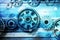 Gears Cogs Data Information Technology Background