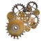 Gears cogs system engineering mechanic connect  power - 3d rendering