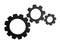 Gears cogs wheel mechanism icon