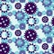 Gears, colored seamless pattern.