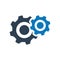 Gears Icon, Configuration, customize, vector