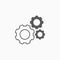 Gears icon, gear vector, engineer, machine