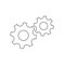 Gears line icon