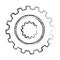 gears machine isolated icon