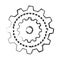 gears machine isolated icon