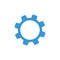 Gears machinery. Settings vector icon for websites projects