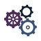 gears settings machinery isolated icon