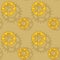 Gears and sprockets seamless pattern