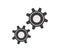 Gears vector icon. Settings symbol. Cogwheel illustration