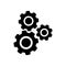 Gears vector icon. Settings symbol. Cogwheel illustration. r icon. Settings symbol. Cogwheel illustration. For web sites