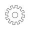 Gearwheel tool isolated icon