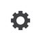 Gearwheel vector icon