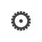 Gearwheel vector icon