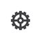 Gearwheel vector icon