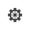 Gearwheel vector icon