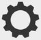 Gearwheel Vector Icon Illustration