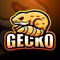 Gecko mascot esport logo design