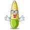 Geek baby corn isolated with the mascot