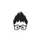 Geek Boy Vector icon design