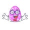 Geek cartoon shape easter color on eggs