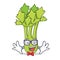 Geek celery character cartoon style