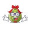 Geek christmas ball green isolated the cortoon