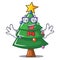 Geek Christmas tree character cartoon