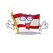 Geek flag austria flying at cartoon pole