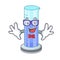 Geek graduated cylinder icon in outline character