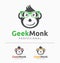 Geek Monkey Logo Template.