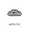 Gefilte Fish icon. Trendy modern flat linear vector Gefilte Fish
