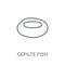 Gefilte Fish linear icon. Modern outline Gefilte Fish logo conce