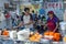 A-gei restaurant and shoppers at Danshui shopping area