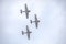 Geico Skytyper US Air Force Combat Planes Trio Flying In Formation Closeup