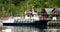 Geiranger, Geirangerfjord, Norway - June 18, 2019: People Passenger Boarding In Small Pleasure Boat For Cruise In Summer